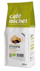 KAWA ZIARNISTA ARABICA 100 % MOKA SIDAMO ETIOPIA FAIR TRADE BIO 500 g - CAFE MICHEL