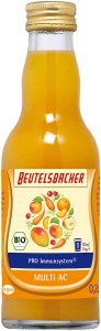 SHOT OWOCOWY JABŁKO - POMARAŃCZA - MANGO Z MARCHWIĄ BIO 200 ml - BEUTELSBACHER