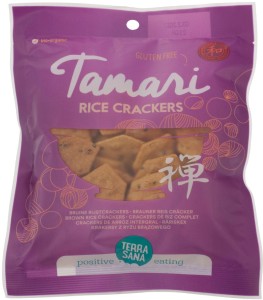 KRAKERSY Z RYŻU BRĄZOWEGO TAMARI - BEZGLUTENOWE BIO 60 g - TERRASANA