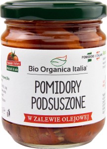 POMIDORY PODSUSZONE W ZALEWIE OLEJOWEJ BIO 190 g (SŁOIK) - BIO ORGANICA ITALIA