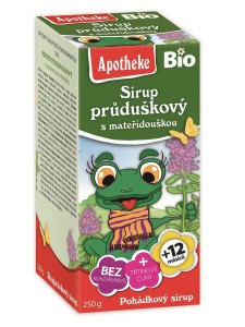 SYROP DLA DZIECI Z TYMIANKU I DZIKIEJ RÓŻY BIO 250 g - APOTHEKE