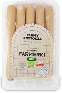 PARÓWKI FARMERKI BIO 250 g -FARMY ROZTOCZA  (Zamówienia przyjmujemy do czwartku godz. 10:00)