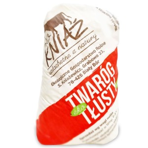 TWARÓG TŁUSTY BIO (około 0,35 kg) - EKO KNIAŹ  (Zamawiaj do soboty godz. 14:00)