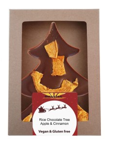 CHOINKA CZEKOLADOWA Z SUSZONYM JABŁKIEM I CYNAMONEM BEZGLUTENOWA BIO 80 g - BONVITA (PRODUKT SEZONOWY)