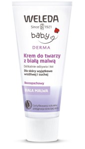KREM DO TWARZY DLA DZIECI Z BIAŁĄ MALWĄ ECO 50 ml - WELEDA