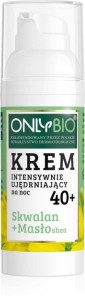 KREM DO TWARZY INTENSYWNIE UJĘDRNIAJĄCY NA NOC 40+ SKWALAN + MASŁO SHEA ECO 50 ml - ONLY BIO