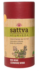 HENNA CZERWONE WINO ECO 150 g - SATTVA
