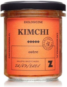 KIMCHI OSTRE BIO 300 g - DELIKATNA (ZAKWASOWNIA)