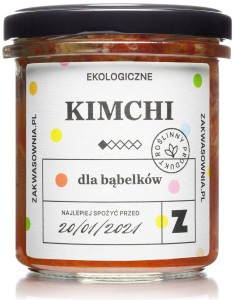 KIMCHI DLA BĄBELKÓW BIO 300 g - DELIKATNA (ZAKWASOWNIA)