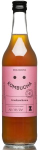 KOMBUCHA TRUSKAWKOWA BIO 500 ml - DELIKATNA (ZAKWASOWNIA)