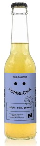 KOMBUCHA Z MIĘTĄ, RÓŻĄ I GRANATEM BIO 270 ml - DELIKATNA (ZAKWASOWNIA)
