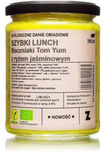 OSTRE BOCZNIAKI TOM - YUM Z RYŻEM BIO 540 ml - DELIKATNA (ZAKWASOWNIA)