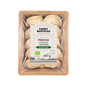 PIEROGI Z KAPUSTĄ I GRZYBAMI BIO 400 g - FARMY ROZTOCZA (Zamówienia przyjmujemy do czwartku godz. 10:00) 