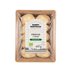 PIEROGI Z MIĘSEM BIO 400 g - FARMY ROZTOCZA  (Zamówienia przyjmujemy do czwartku godz. 10:00)