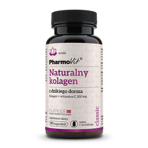 KOLAGEN Z DZIKIEGO DORSZA + WITAMINA C BEZGLUTENOWY 90 KAPSUŁEK - PHARMOVIT (CLASSIC)