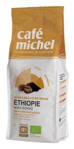 KAWA MIELONA ARABICA 100 % MOKA SIDAMO ETIOPIA FAIR TRADE BIO 250 g - CAFE MICHEL