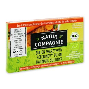 BULION - KOSTKI WARZYWNE BEZ DODATKU DROŻDŻY BIO 84 g - NATUR COMPAGNIE