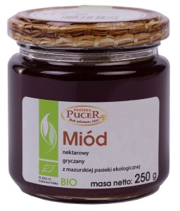 MIÓD NEKTAROWY GRYCZANY BIO 250 g - PASIEKA PUCER