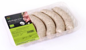 KIEŁBASA BIAŁA BIO 485 g (5 sztuk) - WASĄG - Zamówienia przyjmujemy do piątku do godz.. 10:00 