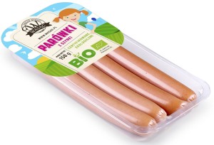 PARÓWKI Z SZYNKI BIO 150 g - WASĄG - Zamówienia przyjmujemy do piątku do godz.. 10:00 