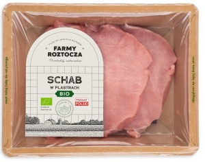 SCHAB SUROWY KROJONY BIO 300 g - FARMY ROZTOCZA  (Zamawiaj do czwartku godz. 10:00)