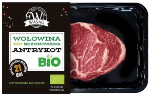 ANTRYKOT WOŁOWY SEZONOWANY BIO (około 0,25 kg) - WASĄG - Zamówienia przyjmujemy do piątku do godz.. 10:00 