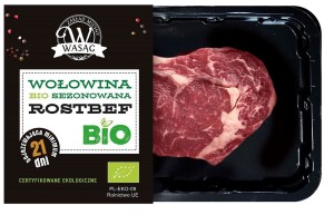 ROSTBEF WOŁOWY SEZONOWANY BIO (około 0,25 kg) - WASĄG - Zamówienia przyjmujemy do piątku do godz.. 10:00 