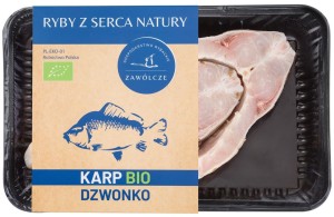KARP ŚWIEŻY DZWONKO BIO (około 0,50 kg) (TACKA) - RYBY Z SERCA NATURY (Zamawiaj do piątku godz. 10:00), Odbiór osobisty w sklepie w następny piątek lub z dostawą po 2 tygodniach mrożony)