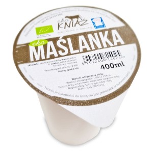 MAŚLANKA BIO 400 ml - EKO KNIAŹ(Zamawiaj do Sobota godz. 10:00)