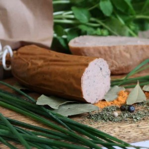 WĄTROBIANKA PODWĘDZANA EKO ok  200 - 300 g - ROLMIĘS (Zamawiaj do poniedz. godz.10:00)