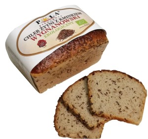 CHLEB ŻYTNI WYGNANOWSKI Z KMINKIEM BIO 350 g - POLA (Zamawiaj do Poniedziałku godz.10:00)