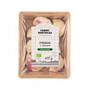 PIEROGI Z JAGODAMI BIO 400 g - FARMY ROZTOCZA (Zamówienia przyjmujemy do czwartku godz. 10:00)