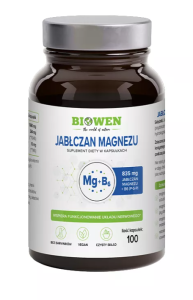JABŁCZAN MAGNEZU + WITAMINA B6 100 KAPSUŁEK 83,5 g - HEMPKING (BIOWEN)